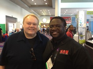 Comedian Louie Anderson and TriCaster expert Colin Sandy